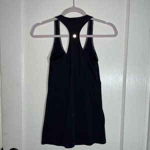 lululemon Women's sleek black Tank Top; size medium